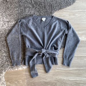 Club Monaco cashmere tie sweater